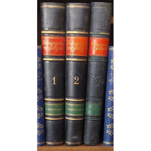Chlup, Kubálek, Uher - Pedagogická encyklopedie I. - III. (1938-1940) KOMPLET: 3 svazky