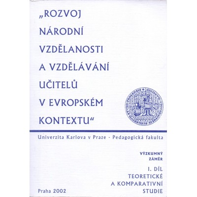 Rozvoj národní vzdělanosti a vzdělávání učitelů v evropském kontextu (2002)