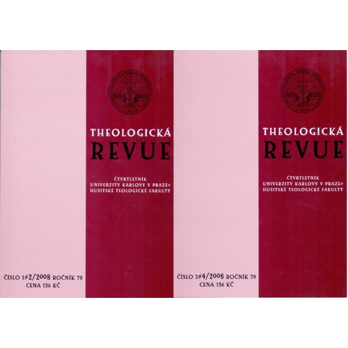 Theologická revue (2008) Ročník 79. Číslo 1-4 KOMPLET: 2 svazky