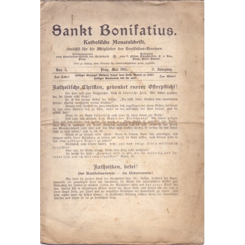 Sankt Bonifatius: Katholische Monatsschrift (1905, 1906, 1907, 1908, 1909, 1911) DEU