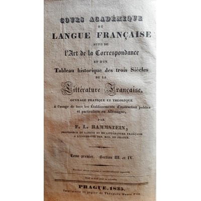 Rammstein F. l. - Cours Académique de Langue française (1835) FRA / DEU