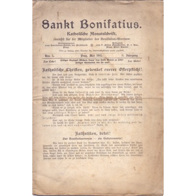 Sankt Bonifatius: Katholische Monatsschrift (1905, 1906, 1907, 1908, 1909, 191...