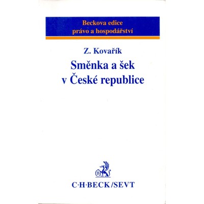 Kovařík - Směnka a šek v České republice (1994)...